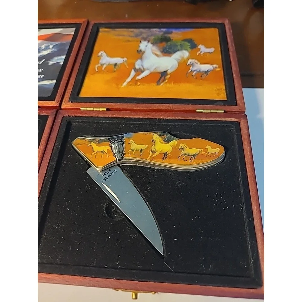 2 Knives In Boxes Stainless Steel